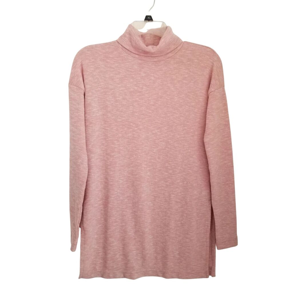 J Crew Vintage Fleece Sweater Top XXS Pink Turtleneck LS Pullover New Other